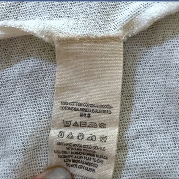 EUC We the Free Rubi Oversized Blue Distressed Tee Sz Large - Picture 5 of 9